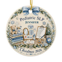 Pediatric SLP Christmas Ornament Gift