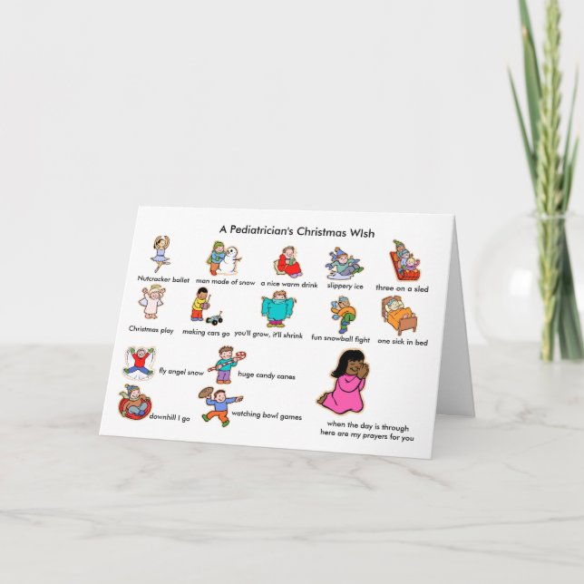 Pediatricians god jul helgkort (Framsida)