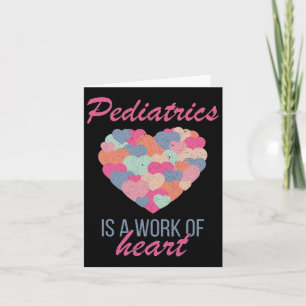 Pediatrik är ett hjärtearbete i Valentines day Ped Kort