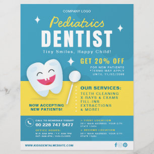 Pediatrik Dental Care Advertisation Flyer