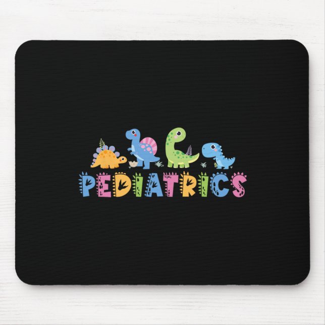 Pediatrik Pediatrisk Sjuksköterska Dinosaur Cute P Musmatta (Framsidan)