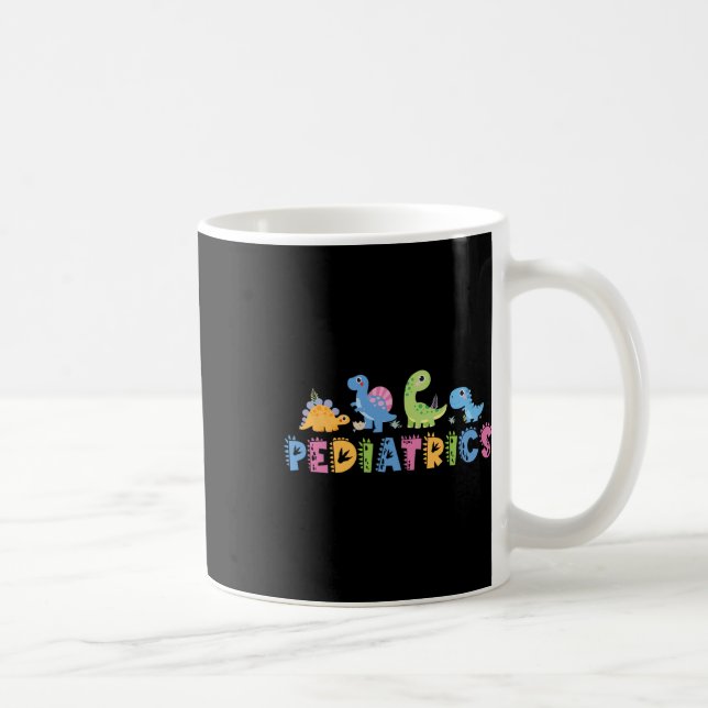 Pediatrik Pediatrisk Sjuksköterska Dinosaurie Söt  Kaffemugg (Höger)