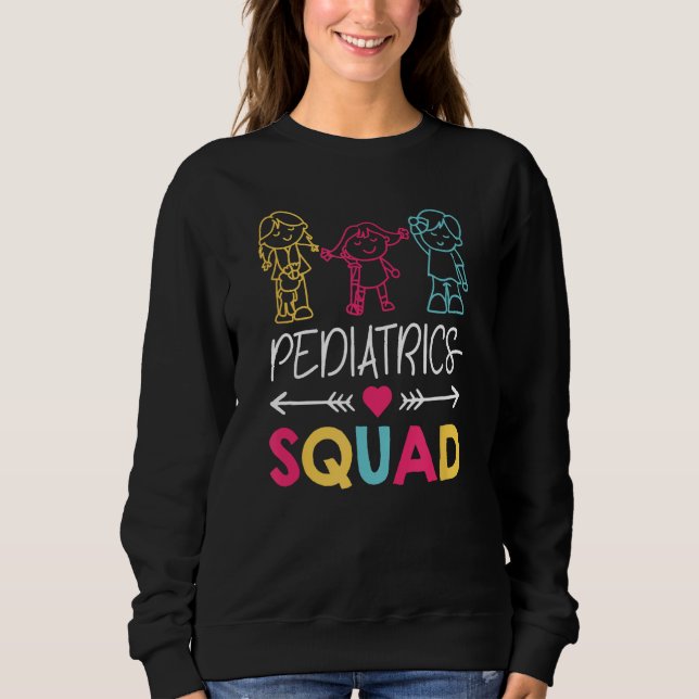 Pediatrik Squad Nurse Cute T Shirt (Framsida)
