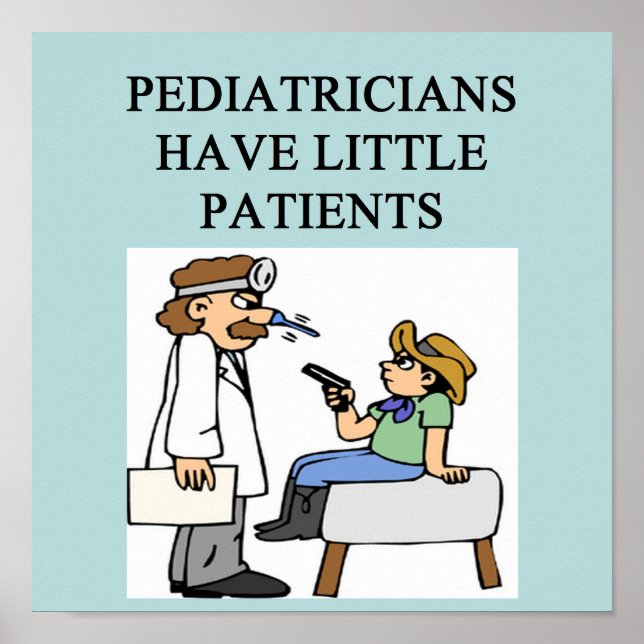 pediatriker doktor-läkarkonstruktion poster (Framsidan)