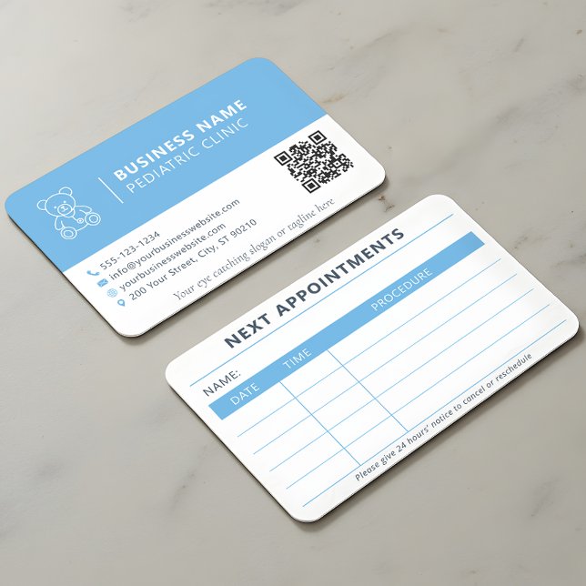 Pediatriker Doktor Nalle Cute Möte Visitkort (Skapare uppladdad)