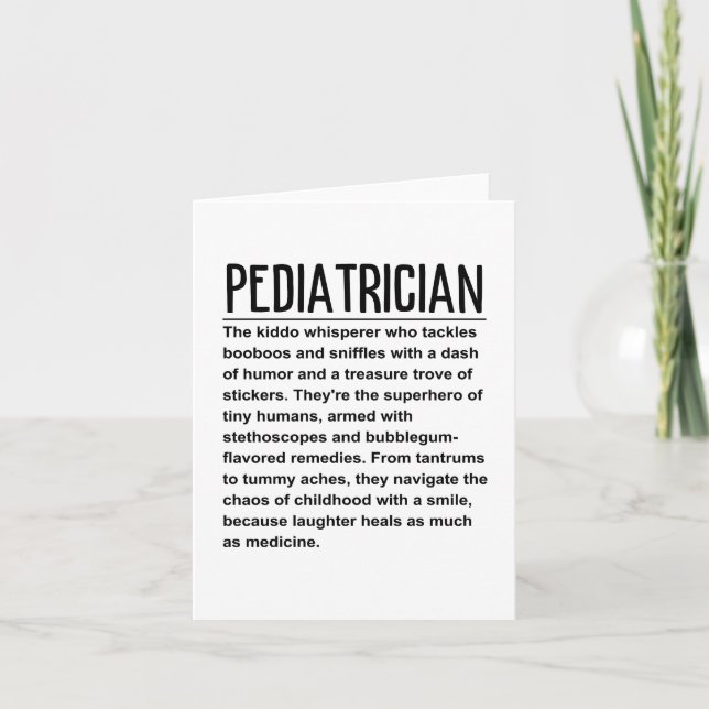 Pediatriker Kort (Framsida)