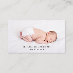 Pediatriker Newborn Baby Photo Affärskort Visitkort