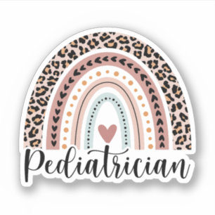 Pediatriker Rainbow, Gift for Pediatrician Klistermärken