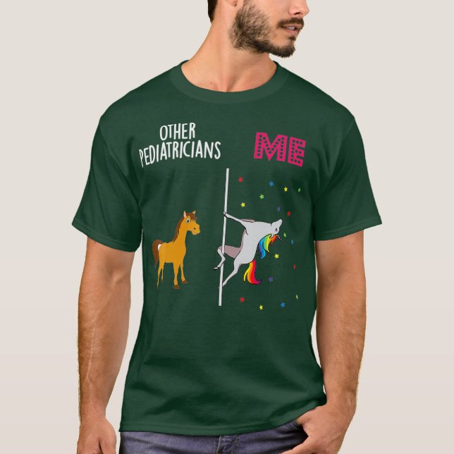 Pediatriker Unicorn Övrigt T Shirt (Framsida)