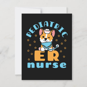 Pediatrisk ER Nurse Peds Nursing Vykort