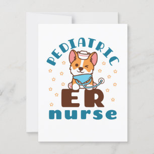 Pediatrisk ER Nurse Vykort