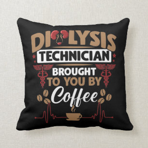 Pediatrisk medicin dialys tekniker kaffe kärlek kudde