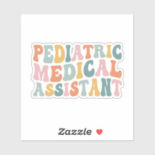 Pediatrisk medicinsk assistent klistermärken