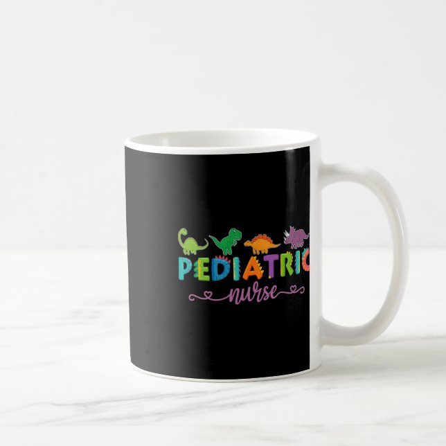 Pediatrisk sjuksköterska Picu Dinosaurier Pediatri Kaffemugg (Höger)