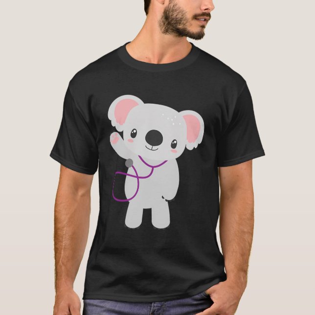 Pediatrisk sjuksköterska Rn Koala Bear Pediatricia T Shirt (Framsida)