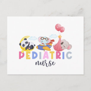 Pediatrisk sjuksköterska Safari Zoo Peds Nurse Nur Helg Vykort