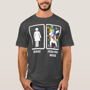 Pediatrisk sjuksköterska Unicorn Dabbing Funny Da T Shirt