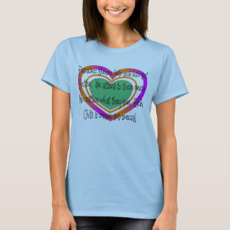 pediatrisk sjuksköterskadikthjärta t-shirt