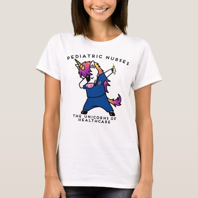 Pediatrisk sjuksköterskaUnicorn T Shirt (Framsida)