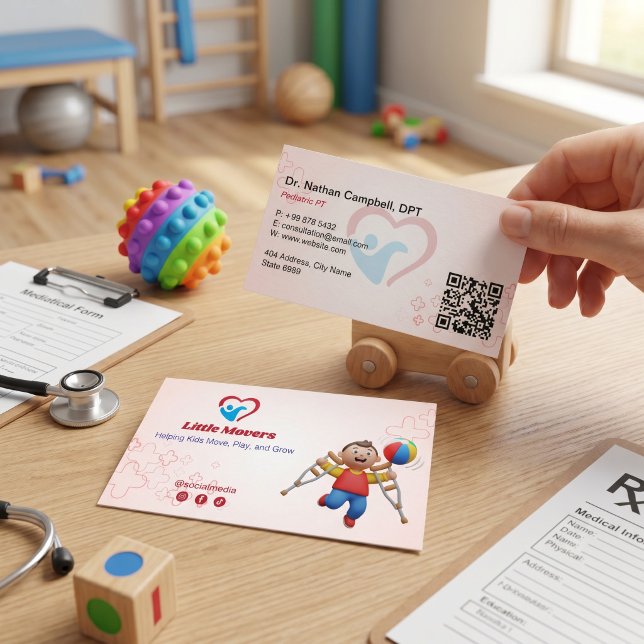 Pediatrisk Terapiverksamhet | Ljusröd Visitkort (Skapare uppladdad)