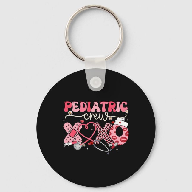 Pediatriska besättningen Nurse Valentine Leopard P Nyckelring (Framsida)