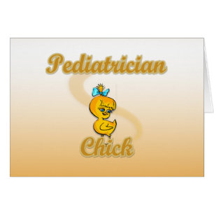 Pediatriska Chicken Hälsningskort