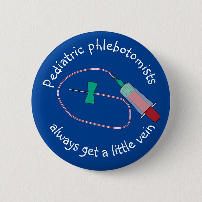Pediatriska fasbotomister får alltid lite Vein Knapp (Framsida)