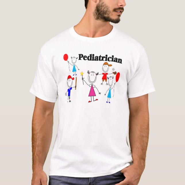 Pediatriska gåvaungeStickpeople designer T-shirt (Framsida)