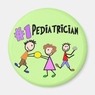Pediatriska gåvor "nr. 1" stick figurer design magnet