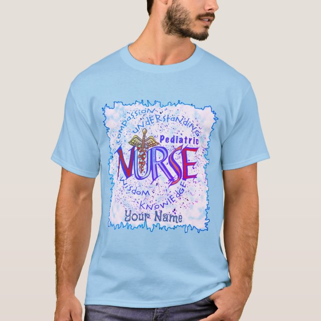 Pediatriska Nurse Motto T Shirt (Framsida)