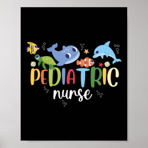 Pediatriska Nurse Peds Ocean Sea Apprecition Pedia Poster