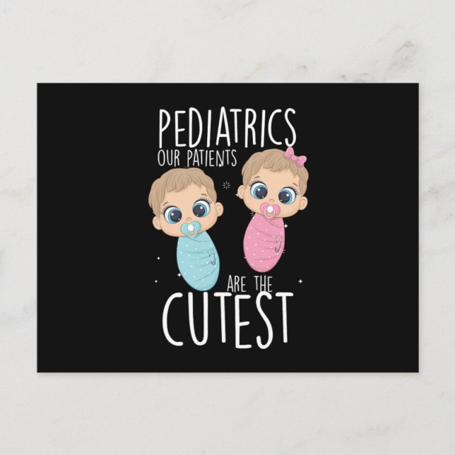 Pediatriska Patienter Barn Doktor Medicin Gåva Vykort (Framsida)
