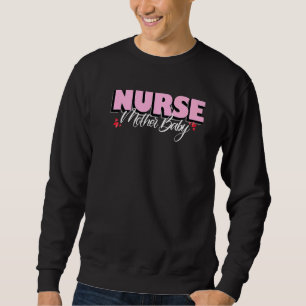 Pediatriska Retir för Cute Mor Baby Nurse Mor Baby Lång Ärmad Tröja