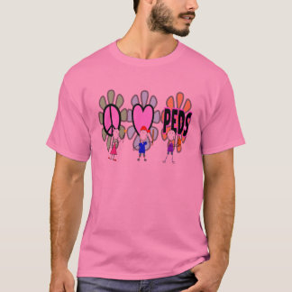 Pediatriska sjuksköterska"Fred-Kärlek-Pediatrik" Tee