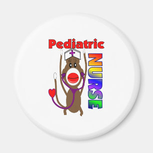 Pediatriska sjuksköterskagåvor för sock monkey magnet
