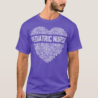 Pediatriska sjuksköterskor Heart T Shirt