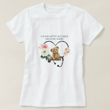 Pediatriska sjuksköterskor Nalle Blommigt Stethosc