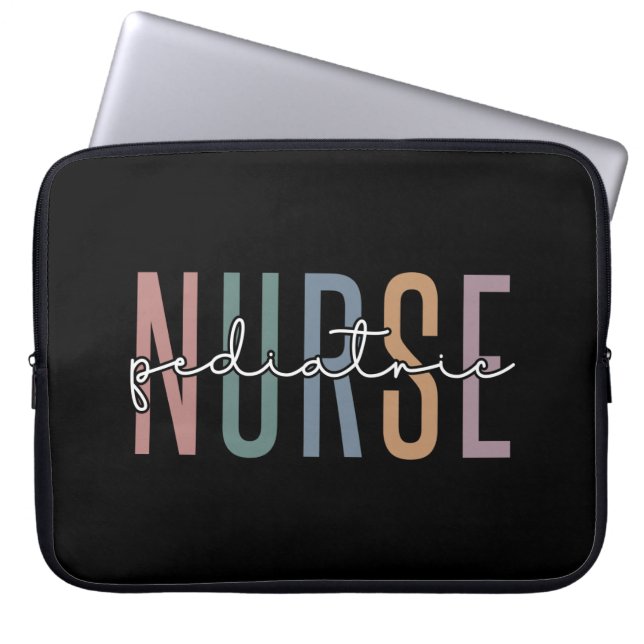 Pediatriska sjuksköterskor | Peds Nurse PICU Nurse Laptop Fodral (Framsidan)