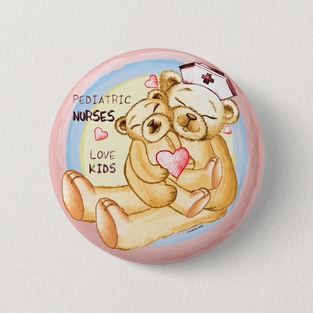 Pediatriska sjuksköterskor Pin Knapp (Framsida)