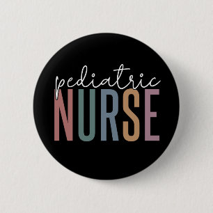 Pediatriska sjuksköterskor Retro Peds Nurse PICU Knapp
