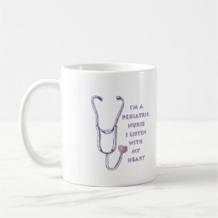 Pediatriska sjuksköterskor Stethoscope Kaffemugg