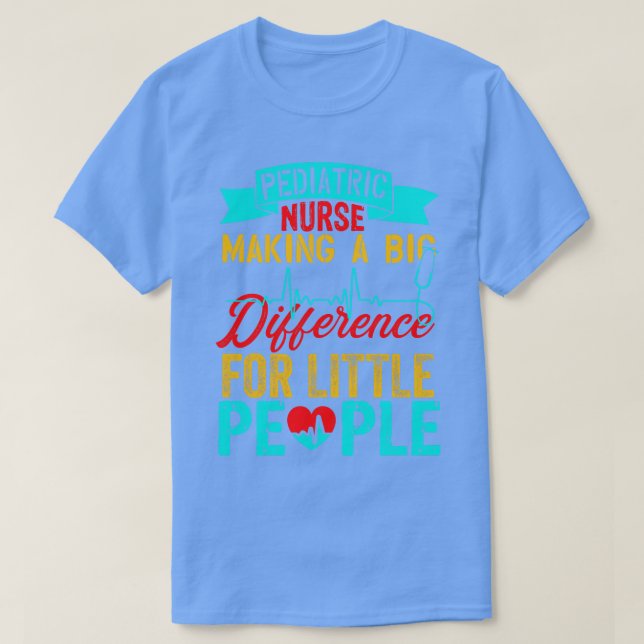 Pediatriska sjuksköterskor t shirt (Design framsida)