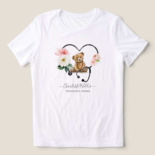 Pediatriska sjuksköterskor t shirt (Design Framsida)