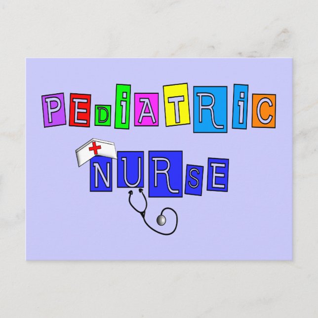 Pediatriska sjuksköterskor vykort (Framsida)