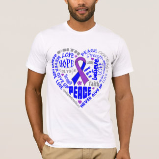 Pediatriskt slå medvetenhethjärtaord t shirt