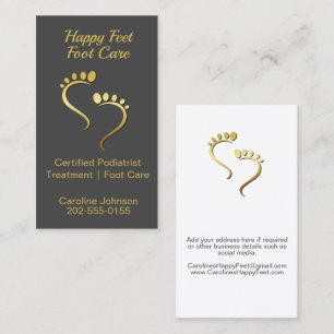 Pedicure Foot Care Chiropodist Podiatrist Visitkort