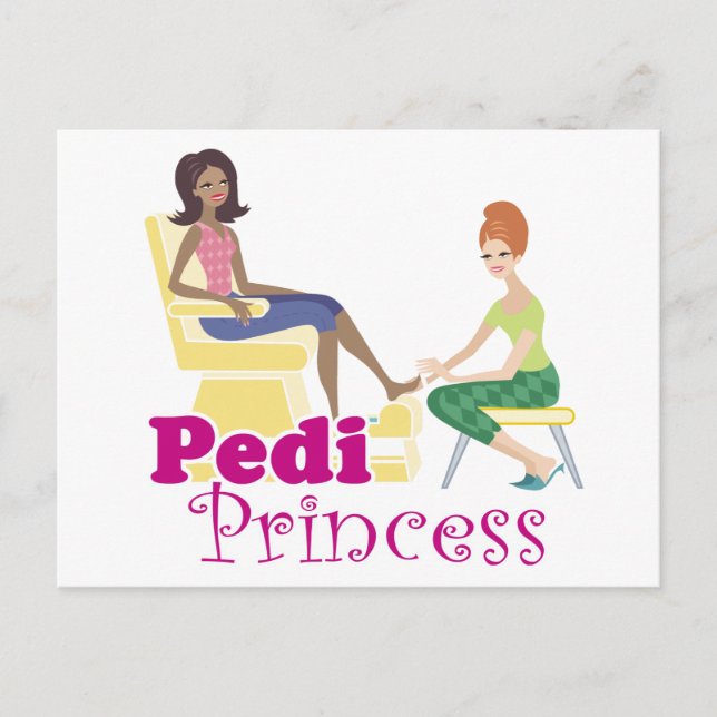 Pedicure Princess Vykort (Framsida)