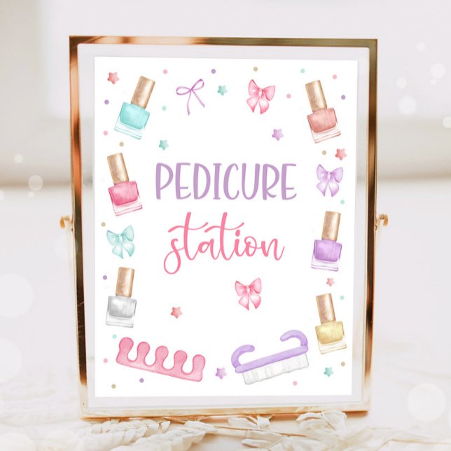 Pedicure Station Mani-Pedi Party Manikyr Spa Flick Poster (Skapare uppladdad)