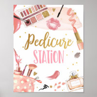 Pedicure Station Spa Party Makeup Glamor Birthday