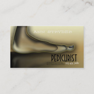 Pedicurist/specialistvisitkort för fot/Toe Tidsbeställning Kort